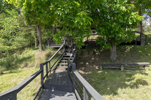 310 Greene Rd, Williamstown, KY 41097 - view of property's community with stairway and a deck