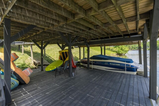 310 Greene Rd, Williamstown, KY 41097 - dock area featuring boat lift and a water view