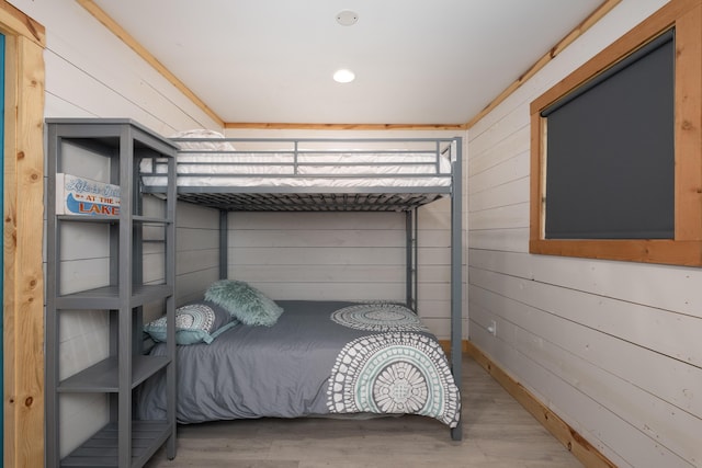 310 Greene Rd, Williamstown, KY 41097 - bedroom featuring wood walls and wood finished floors