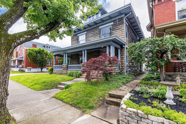 274 Ward Ave, Bellevue, KY 41073 - traditional style home with a porch and a front lawn