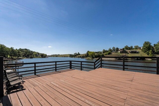 510 Jacob Dr, Williamstown, KY 41097 - wooden deck featuring a water view
