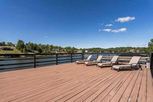 510 Jacob Dr, Williamstown, KY 41097 - wooden deck featuring a water view