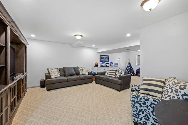 4800 Brewer Ln, Petersburg, KY 41080 - living room with light carpet and recessed lighting