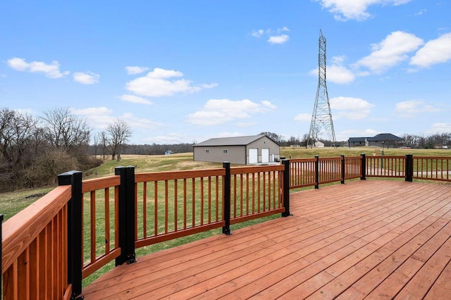 4800 Brewer Ln, Petersburg, KY 41080 - wooden deck featuring a yard