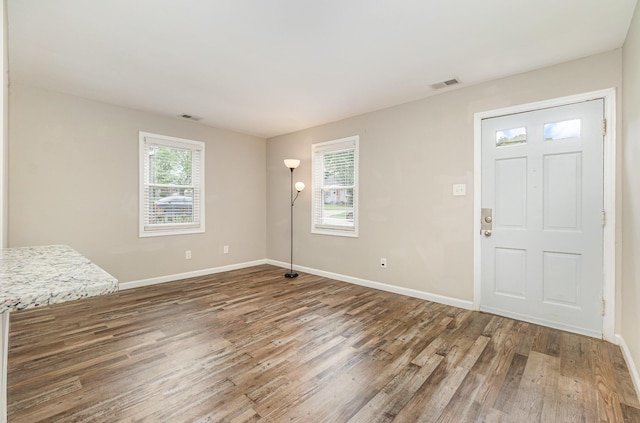 2530 Avon Dr, Crescent Park, KY 41017 - foyer entrance with wood finished floors and baseboards