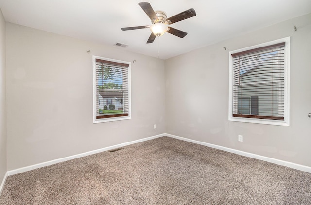 2530 Avon Dr, Crescent Park, KY 41017 - carpeted spare room featuring a ceiling fan and baseboards