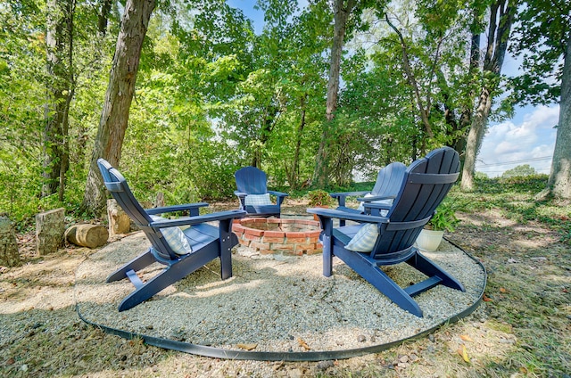 12002 Southridge Dr, Walton, KY 41094 - view of yard with an outdoor fire pit