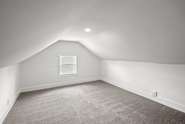 904 5th Ave, Dayton, KY 41074 - additional living space featuring carpet floors, vaulted ceiling, and baseboards
