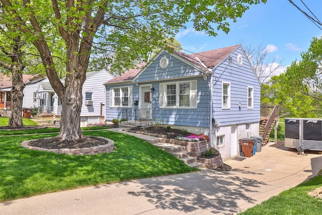 406 Hallam Ave, Erlanger, KY 41018 - view of front of house with a front lawn and stairway