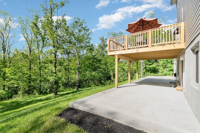 1500 Heathen Ridge Rd, Crittenden, KY 41030 - view of patio with a deck