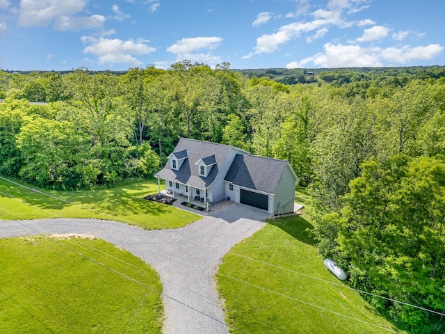 1500 Heathen Ridge Rd, Crittenden, KY 41030 - view from above of property with a heavily wooded area
