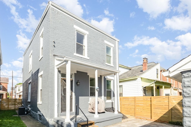 259 Van Voast Ave Unit 1, Bellevue, KY 41073 - view of front of home with brick siding and central AC unit