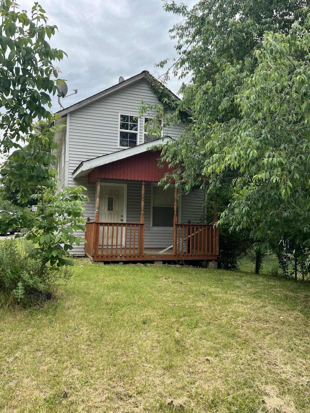 2511 Enid Ave, Crescent Springs, KY 41017 - rear view of property with covered porch