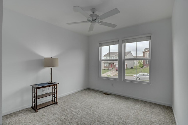 2345 John James Ct, Hebron, KY 41048 - spare room with carpet floors, baseboards, and a ceiling fan