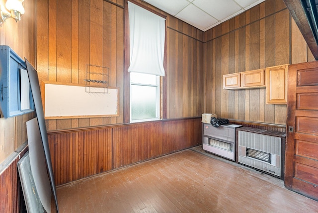 5489 Bridgeville Rd, Brooksville, KY 41004 - kitchen featuring wooden walls and wood finished floors