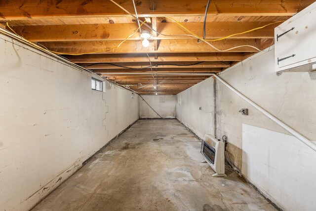 5489 Bridgeville Rd, Brooksville, KY 41004 - unfinished below grade area with heating unit