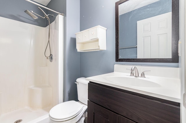 876 Virginiabradford Ct, Erlanger, KY 41018 - full bathroom featuring a stall shower, vanity, and toilet