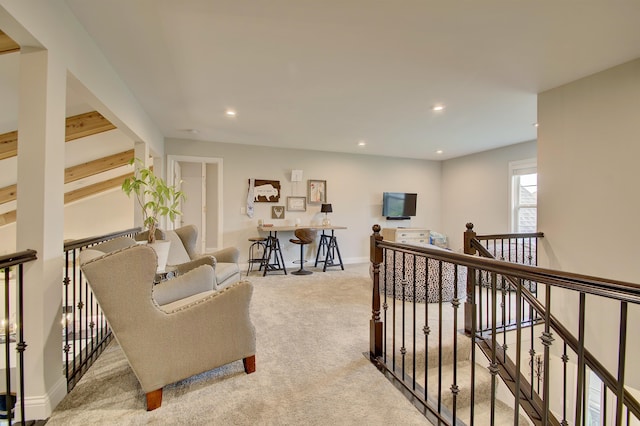 827 Iva Del Ct, Crescent Springs, KY 41017 - carpeted living area with recessed lighting and baseboards