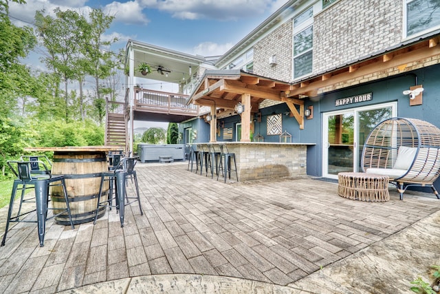 827 Iva Del Ct, Crescent Springs, KY 41017 - view of patio featuring stairway