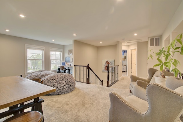 827 Iva Del Ct, Crescent Springs, KY 41017 - carpeted living area with recessed lighting