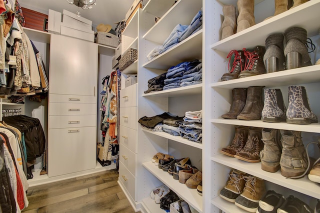 827 Iva Del Ct, Crescent Springs, KY 41017 - spacious closet with wood finished floors