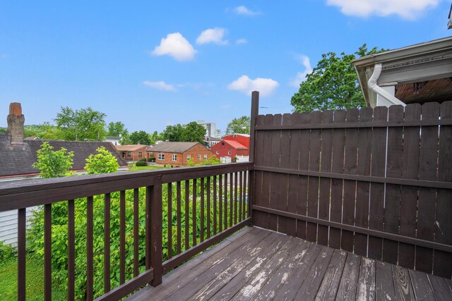 203 E Southern Ave, Covington, KY 41015 - wooden terrace featuring a residential view