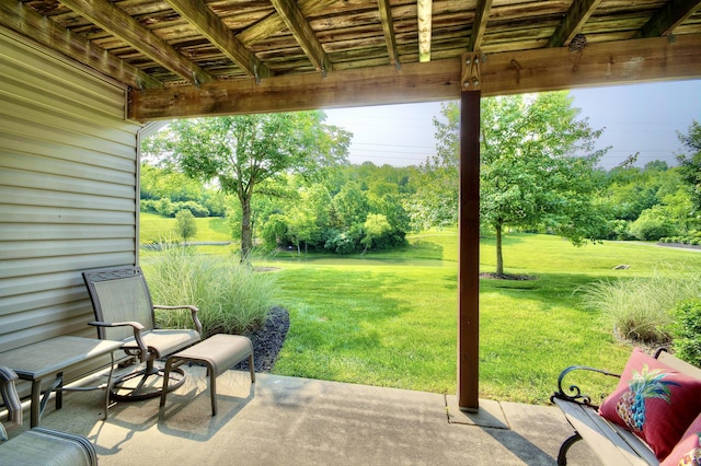 208 Misty Cove Way, Highland Heights, KY 41076 - view of patio with view of scattered trees