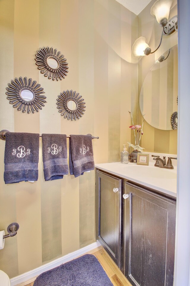 208 Misty Cove Way, Highland Heights, KY 41076 - bathroom with vanity and wood finished floors