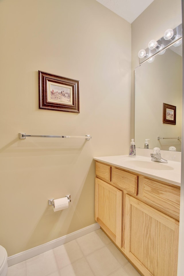 208 Misty Cove Way, Highland Heights, KY 41076 - half bath featuring vanity and tile patterned floors