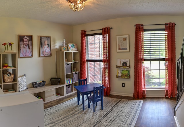 1496 Skye Dr, Independence, KY 41051 - office space featuring wood finished floors, baseboards, and a textured ceiling
