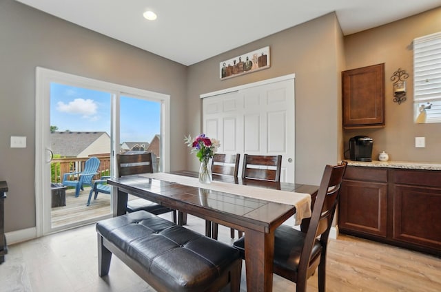 1344 Wilshire Ct, Union, KY 41091 - dining space with light wood finished floors and recessed lighting