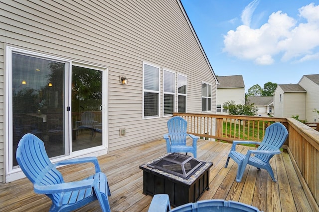 1344 Wilshire Ct, Union, KY 41091 - deck featuring an outdoor fire pit