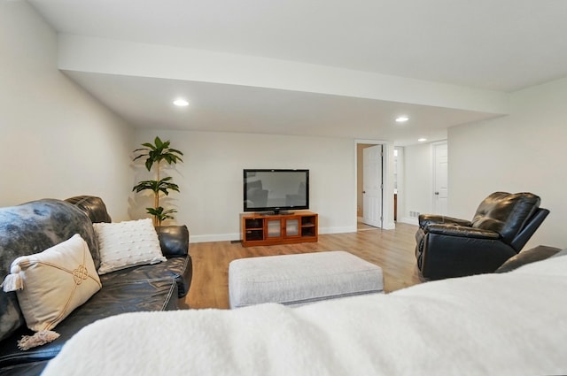 1344 Wilshire Ct, Union, KY 41091 - living area featuring light wood-type flooring, recessed lighting, and baseboards