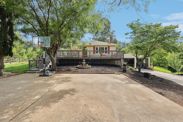 3042 Sugar Camp Rd, Covington, KY 41017 - view of patio / terrace featuring a deck
