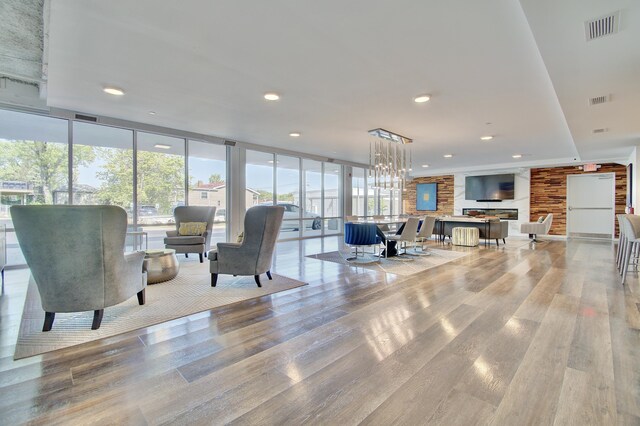 120 Main St Unit 205, Newport, KY 41071 - community lobby with a wall of windows and recessed lighting