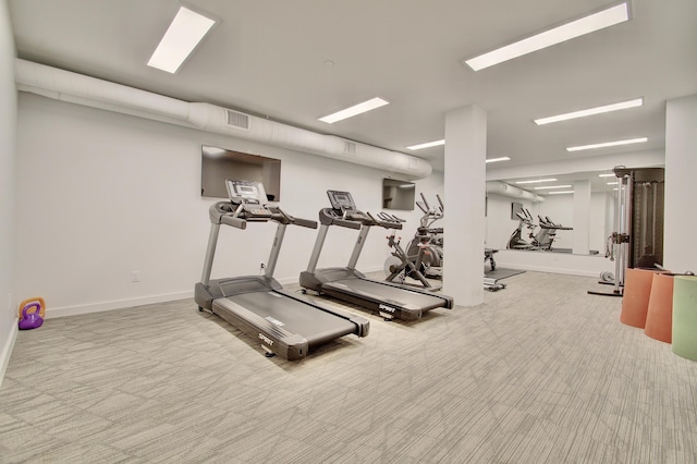 120 Main St Unit 205, Newport, KY 41071 - exercise room with carpet and baseboards