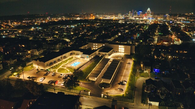 120 Main St Unit 205, Newport, KY 41071 - aerial view at night of a view of city lights