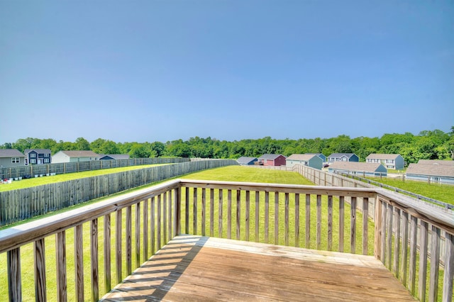 609 Crosswinds Pointe Ct, Walton, KY 41094 - wooden terrace with a residential view and a shed