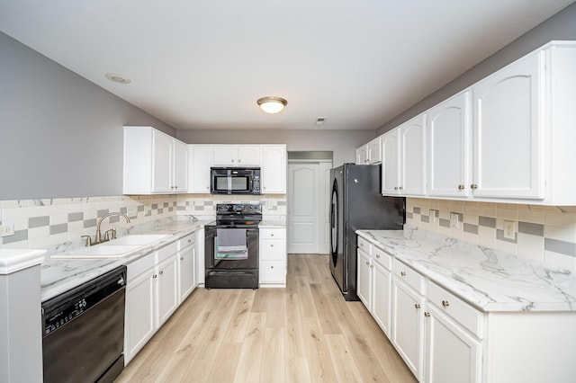 874 Borderlands Dr, Erlanger, KY 41018 - kitchen featuring black appliances, a sink, and tasteful backsplash