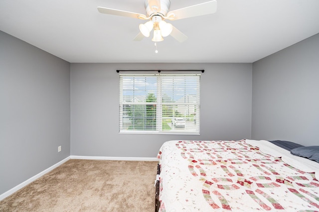 874 Borderlands Dr, Erlanger, KY 41018 - bedroom featuring carpet, baseboards, and ceiling fan