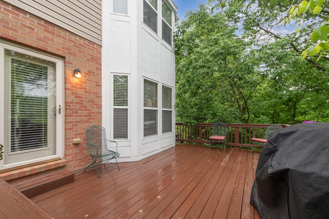 4049 Sherbourne Dr, Independence, KY 41051 - wooden deck with area for grilling