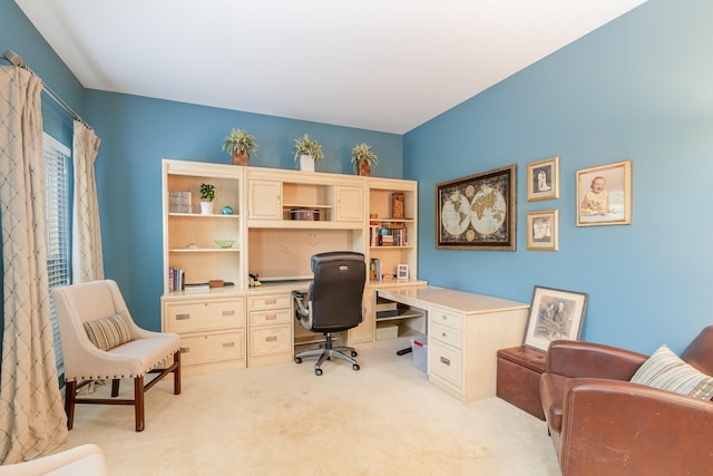 4049 Sherbourne Dr, Independence, KY 41051 - home office with light carpet and built in study area