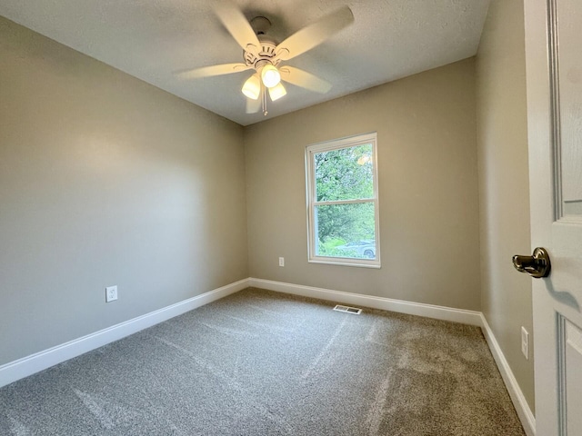 1039 Meadowbrook Ct, Hebron, KY 41048 - carpeted spare room with baseboards, a ceiling fan, and a textured ceiling