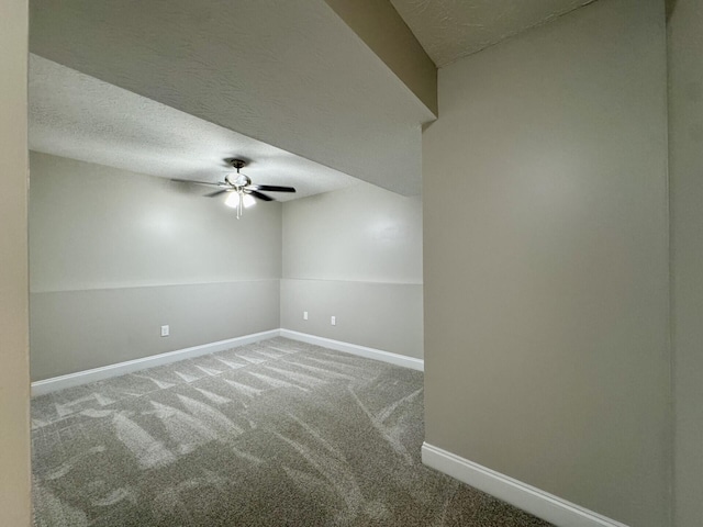 1039 Meadowbrook Ct, Hebron, KY 41048 - carpeted empty room with baseboards, ceiling fan, and a textured ceiling