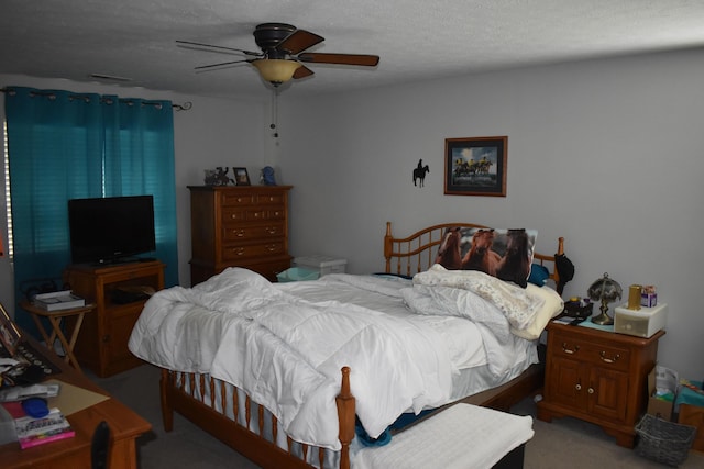 185 Cave Run Dr Unit 5, Erlanger, KY 41018 - carpeted bedroom featuring ceiling fan and a textured ceiling