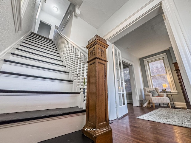 1816 Scott St, Covington, KY 41014 - stairs featuring wood finished floors and baseboards