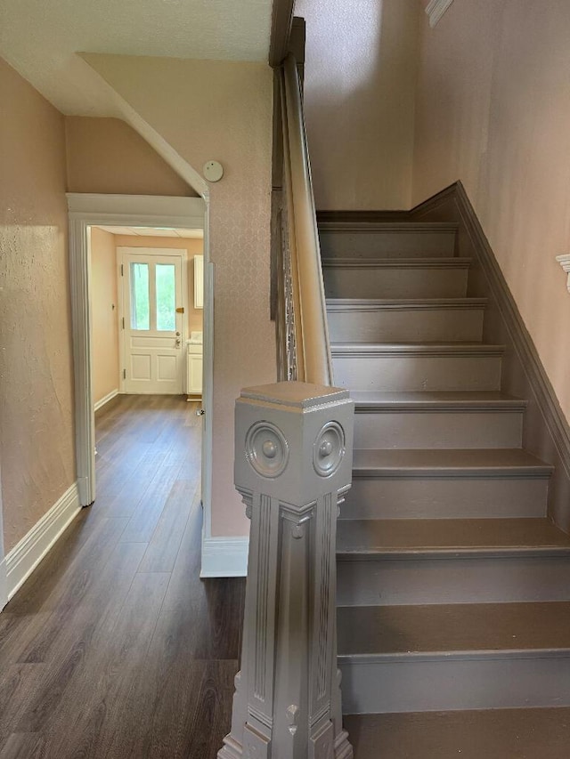 1148 Park Ave, Newport, KY 41071 - stairway with wood finished floors and baseboards