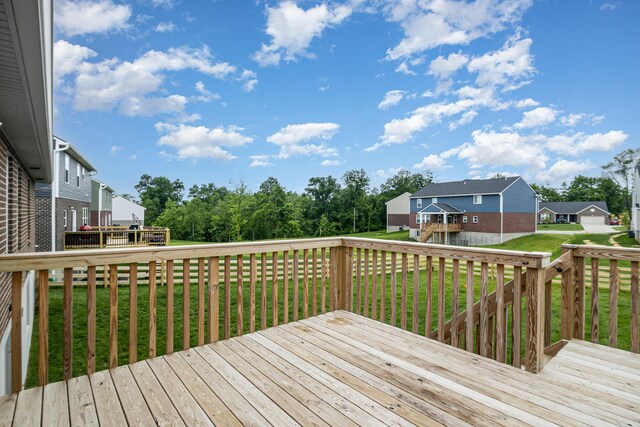 1739 Barons Cv, Hebron, KY 41048 - deck with a lawn and a residential view