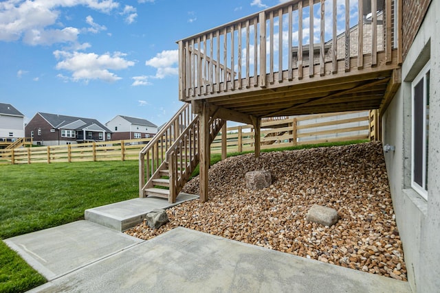1739 Barons Cv, Hebron, KY 41048 - view of patio / terrace with stairs, a deck, and a residential view