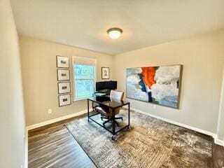 1739 Barons Cv, Hebron, KY 41048 - office area with baseboards and wood finished floors